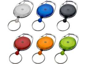 Брелок с ретрактором Demos, белый прозрачный №3