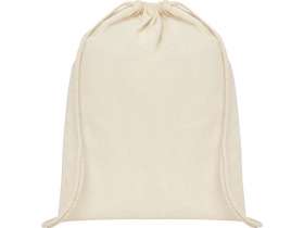 Рюкзак со шнурком Tenes из хлопка плотностью 140 г/м2, natural №2