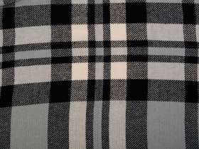 Плед Liner с бахромой, 140*205 см., серый с черным №3