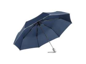 Зонт складной 5640 Guard со светоотражающим кантом, автомат, нейви №9