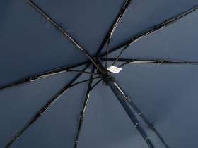 Зонт складной 5640 Guard со светоотражающим кантом, автомат, нейви №4