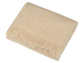 Плед акриловый Mohair, бежевый №2