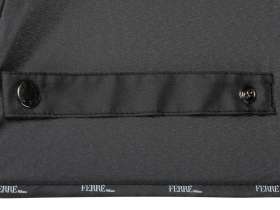 Зонт-трость полуавтоматический Ferre Milano, черный №3