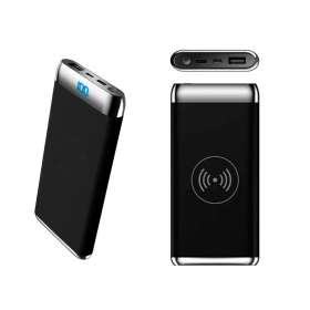 Внешний аккумулятор Wolfrock с беспроводной зарядкой soft-touch покрытием, 10000 mAh, черный №4