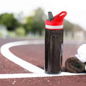 Пластиковая бутылка Jimy, красная №5