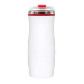 Термокружка Latte, бело-красный №3