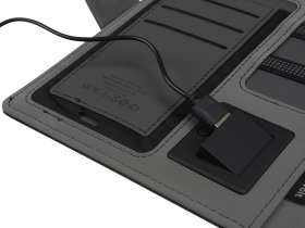 Органайзер с беспроводной зарядкой 5000 mAh Powernote, темно-серый №11