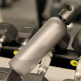 Бутылка пластиковая для воды Sportes (матовая), черная №4