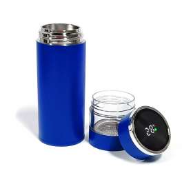 Термос Amber с инфьюзером и дисплеем, синий №4