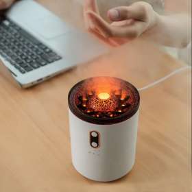 Светодиодный USB увлажнитель Volcano, белый   №5