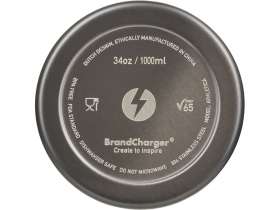 Бутылка для воды Athletica, 1000 мл, нержавеющая сталь, серый №8