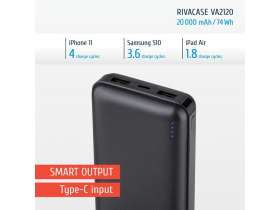 RIVACASE VA2120 (20000mAh), внешний аккумулятор /24 №2