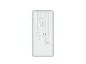 RIVACASE VA2220 (20000 мАч) внешний аккумулятор с дисплеем и встроенными кабелями, белый, 12/24 №13