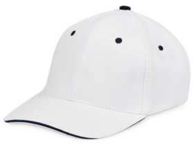 Бейсболка New Castle 6-ти панельная, белый/темно-синий №4