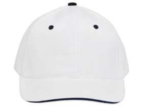 Бейсболка New Castle 6-ти панельная, белый/темно-синий №5