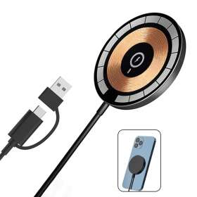 Беспроводное магнитное зарядное устройство Aphia 15W, прозрачный №2