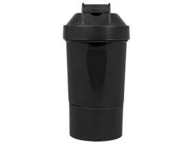 Шейкер для спортивного питания Level Up, черный №6