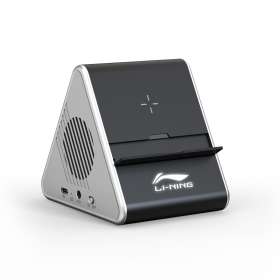 Колонка Dorn с беспроводной зарядкой и подсветкой гравировки, черный №8