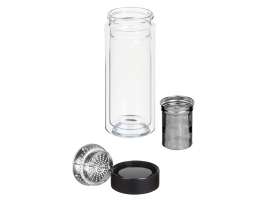 Стеклянная термобутылка Glassir, 500мл, черный №2