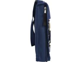 Плед в полоску в сумке Junket, синий №7