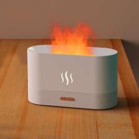 Светодиодный USB увлажнитель-ароматизатор Flame RGB, белый №3