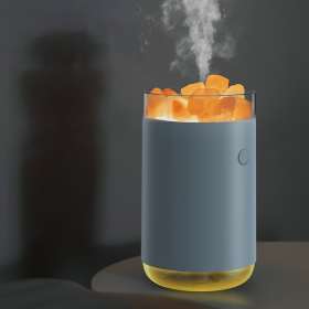 Соляная, светодиодная USB лампа-увлажнитель Aura, белый №6