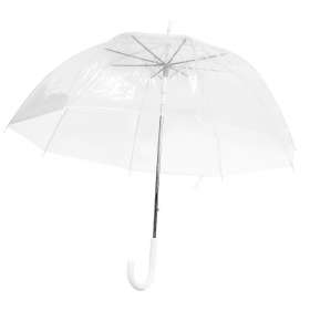 Зонт-трость Klar с прозрачным куполом, белый  №2