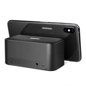 Беспроводная колонка Riffle с подсветкой гравировки, черный №4