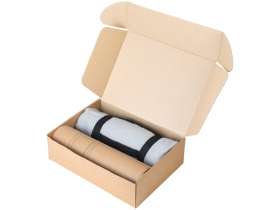 Подарочный набор из термоса и пледа Serenity, белый/серый №2