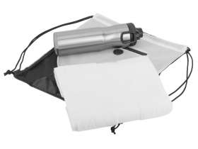 Спортивный набор из стальной бутылки и полотенца Advanced, белый №3