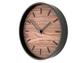 Часы настенные Tiger S, черный, орех №3