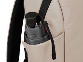 Рюкзак Sofit для ноутбука из экокожи, бежевый №6