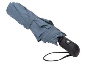 Зонт-полуавтомат Roof с куполом из переработанного пластика, антрацит 2165C №3