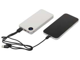 Внешний аккумулятор с дисплеем Mild, 10 000 mAh, белый №10