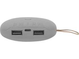 Универсальное зарядное устройство power bank в форме камня. 7800MAH. gray (Р) №5