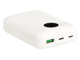 Внешний аккумулятор с быстрой зарядкой QC/PD CosmIQ, 10000 мАч, белый №5