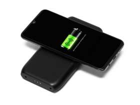 Портативное беспроводное зарядное устройство с док-станцией Uniq, 10000 mah, черный №19