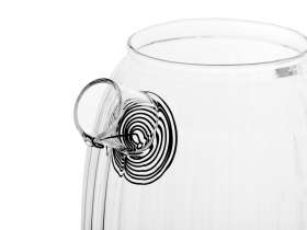 Стеклянный заварочный чайник с гранями Prism №4