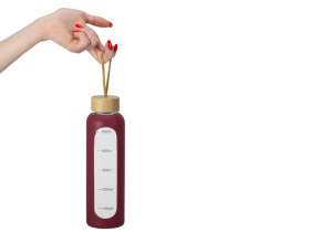 Бутылка из боросиликатного стекла Hangy, 550 мл, бургунди №7