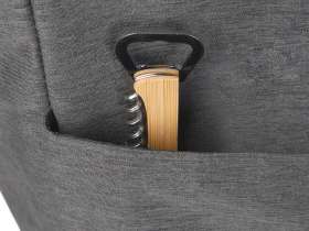 Сумка-холодильник Fabrizio со штопором, серый/черный №11