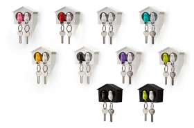 Держатель и брелок для ключей Duo Sparrow, белый №2