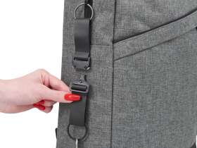 Отстегивающийся брелок-ремувка из эко-кожи Ninja, черный №5