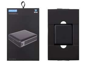 Внешний аккумулятор Brick 10 с быстрой зарядкой QC/PD, 10000 мАч, черный №8