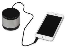 Портативная колонка Ring neon с белой подсветкой корпуса, серебристый №3