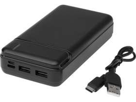 Портативное зарядное устройство Loop емкостью 20 000 мАч, сплошной черный №5