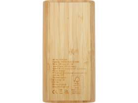 Портативное зарядное устройство Tulda из бамбука, 20 000 мАч, натуральный №3