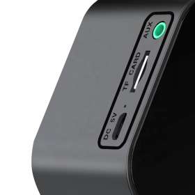 Часы-метеостанция Allora с Bluetooth колонкой функцией Hands free, черные №5