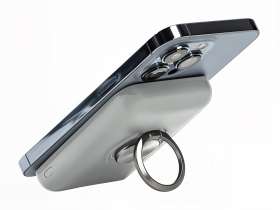 Магнитный беспроводной внешний аккумулятор MagnetIQ, 5000 mah, 10 W, серый Cool gray 7C №11