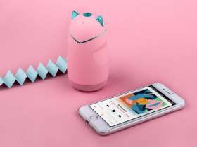 Портативная акустика Rombica Mysound Kitty 3C, розовый (Р) №7