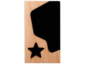 Награда из бука и акрила Starburst №3